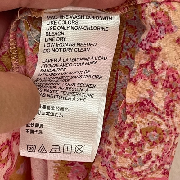 Free People Tangier Floral Maxi Dress Size L Multicolor Babydoll Lightweight - Picture 11 of 12